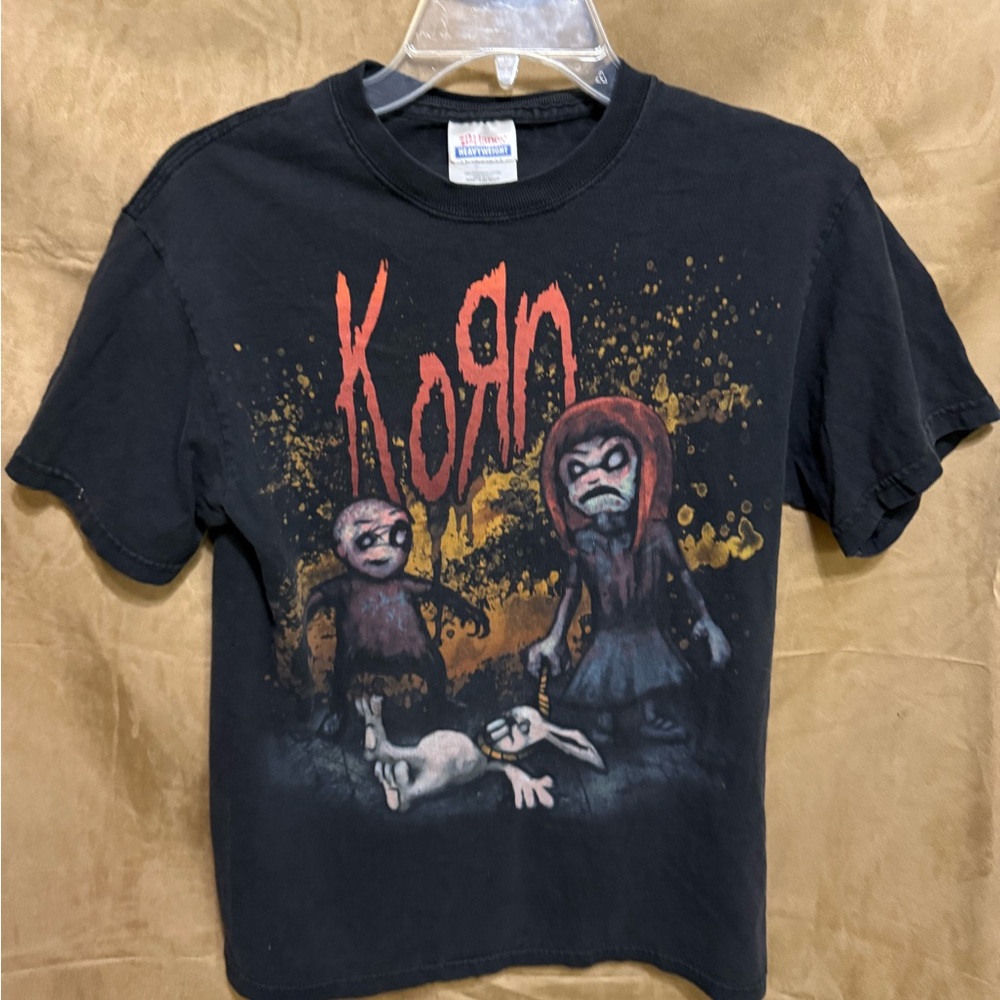 Korn Band Black Graphic T-Shirt